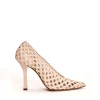 Scarpe CASADEI: eleganza e stile con tacco intrecciato color sabbia