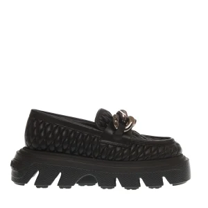Scarpe di lusso: Mocassini in pelle nera CASADEI