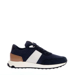 Scarpe di lusso: sneakers in pelle e tessuto blu da TOD'S