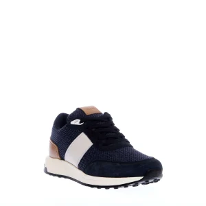 Scarpe di lusso: sneakers in pelle e tessuto blu da TOD'S
