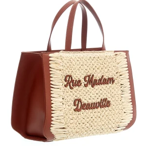 Scarpe di qualità in pelle cuoio e raffia: RUE MADAM