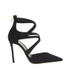 Scarpe eleganti in camoscio nero con tacco 100 - NINALILOU