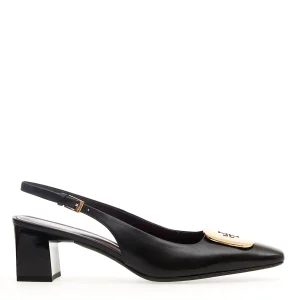 Scarpe eleganti in pelle nera con fibbia - TORY BURCH