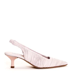 Scarpe eleganti in pelle plissettata: scopri le slingback HALMANERA