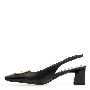 Scarpe eleganti in pelle nera con fibbia - TORY BURCH