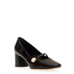 Scarpe eleganti: Mary Jane vernice nera, tacco 50 mm