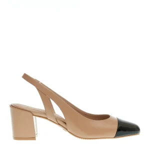 Scarpe eleganti: Slingback beige e nera di Stuart Weitzman