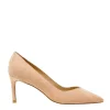 Scarpe eleganti Stuart Weitzman: pump rosa in camoscio 70 mm