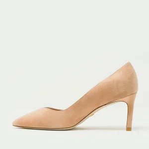 Scarpe eleganti Stuart Weitzman: pump rosa in camoscio 70 mm