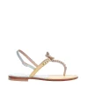 Scarpe estive da donna con strass: sandali bicolore Paola Fiorenza