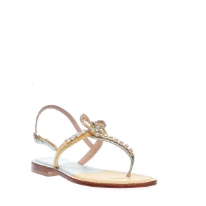 Scarpe estive da donna con strass: sandali bicolore Paola Fiorenza