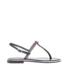 Scarpe flip flop con strass neri e dorati - Paola Fiorenza