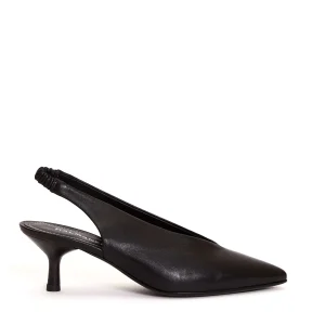 Scarpe HALMANERA: eleganza e comfort con slingback in pelle nera