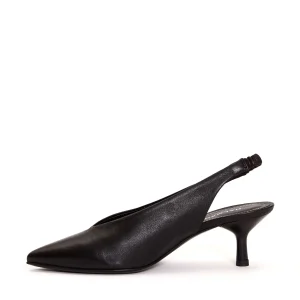 Scarpe HALMANERA: eleganza e comfort con slingback in pelle nera