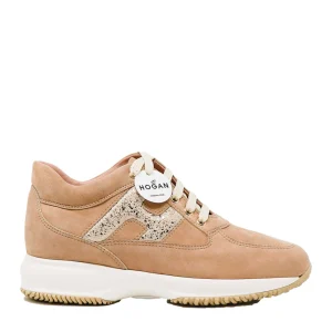 Scarpe Hogan Interactive: Sneakers Beige H Platinum Suede