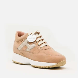 Scarpe Hogan Interactive: Sneakers Beige H Platinum Suede
