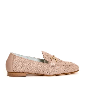 Scarpe in pelle intrecciata rosa cipria: Poesie Veneziane