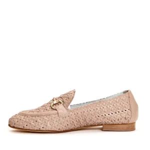 Scarpe in pelle intrecciata rosa cipria: Poesie Veneziane