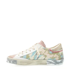 Scarpe Philippe Model: Camouflage Paris, rosa e blu