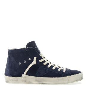 Scarpe Philippe Model: Eleganza parigina in suede blu