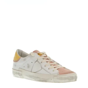 Scarpe Philippe Model: eleganza parigina in bianco, rosa e giallo