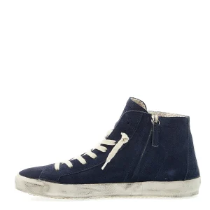 Scarpe Philippe Model: Eleganza parigina in suede blu