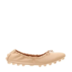 Scarpe Tod's - Ballerina Bubble in pelle beige