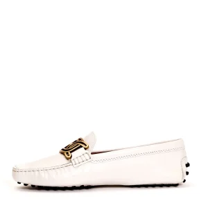 Scarpe Tod's - Mocassino in pelle bianca con fibbia a catena