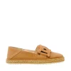 Scarpe TOD'S - slip-ons in pelle color cuoio con fibbia in pelle