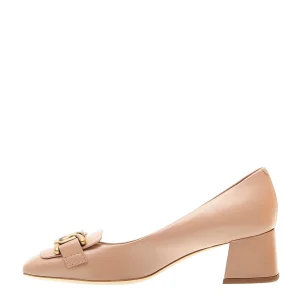 Scarpe TOD'S: Eleganti décolleté con tacco 50 mm in pelle nude