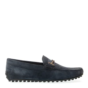 Scarpe Tod's: eleganza urbana in suede blu con fibbia in gomma