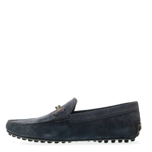 Scarpe Tod's: eleganza urbana in suede blu con fibbia in gomma