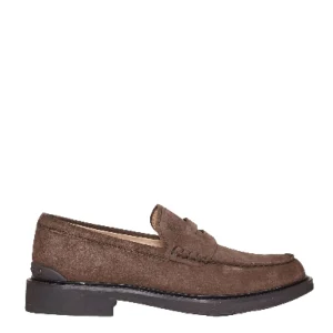 Scarpe Tod's: Mocassini in camoscio marrone per look semi-formale