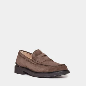 Scarpe Tod's: Mocassini in camoscio marrone per look semi-formale