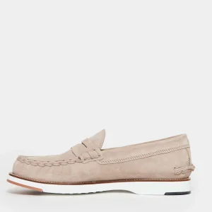 Scarpe TOD'S: Mocassino in camoscio beige con cuciture e maschera