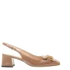 Scarpe TOD'S: Slingback con fibbia dorata in morbida vernice grigio tortora