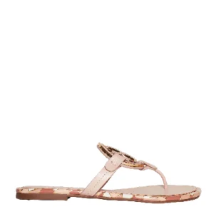 Scarpe TORY BURCH - Miller thong con design mosaico rosa e crema