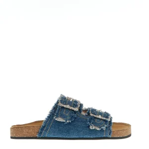 Scopri le nostre ciabatte jeans con fibbia strass!