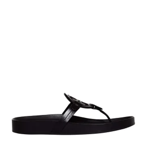 Scopri le nuove flip flops TORY BURCH in pelle nera