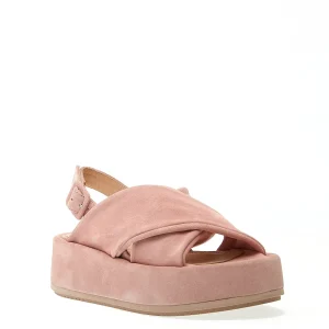 Scopri le nuove scarpe PALOMA BARCELO - sandali con zeppa in suede rosa