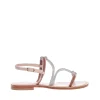 Scopri le scarpe PAOLA FIORENZA: sandali in velluto rosa e corda