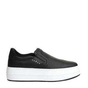 Skyscaper slipon pelle nera