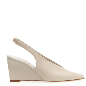 Slingback in pelle roccia con tacco 80 mm: scopri Halmanera