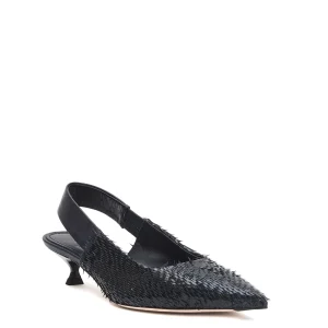 slingback scaglie blu notte