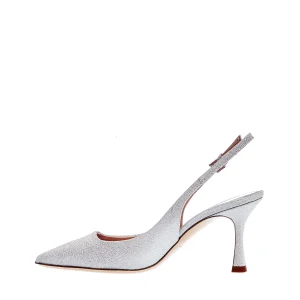 Slingbacks glitter argento: scopri la collezione NINALILOU