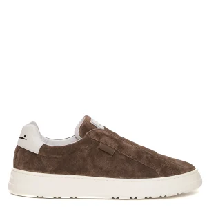 slip-on camoscio fango