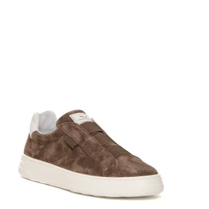 slip-on camoscio fango
