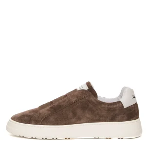 slip-on camoscio fango
