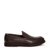 Slipper in pelle testurizzata marrone Doucal's: acquista online