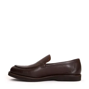 Slipper in pelle testurizzata marrone Doucal's: acquista online